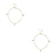 thumbnail image 4 of sweethay Tobillera para niñas Cadenas de pies únicas encantadoras para decoración de vestidos Perla dorada Perla dorada 2Conjunto, 4 of 6