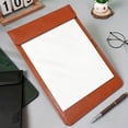 thumbnail image 6 of olkpmnmk Professional Padfolio, Faux Leather Portfolio Folder Binder, Leather Board Clip, Writing Leather Paper Folder Board with Pen Holder, Legal Pad Holder for Business Office Conference, 6 of 9