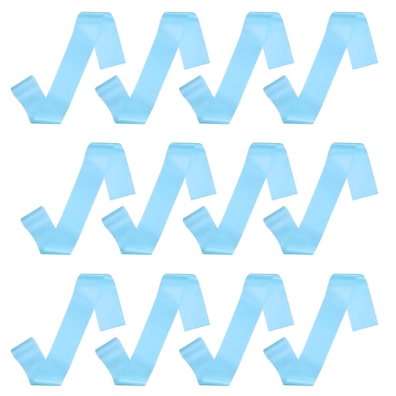 Uxcell 12 Pcs Blank Satin Sash, 71" x 4.7" Pageant Sash Plain Senior Party Decorations for Women Bride Birthday Wedding Graduation DIY Custom, Light Blue