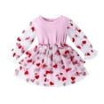 thumbnail image 2 of piuwrlz Kid Girls Unibody Princess Dress Mesh Yarn Skirts One Piece Skirt Set Pink Size 18M, 2 of 7