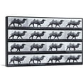thumbnail image 1 of ARTCANVAS Egyptian Camel Walking Canvas Art Print by Eadweard Muybridge - Size: 60" x 40" (0.75" Deep) (3-Piece), 1 of 9