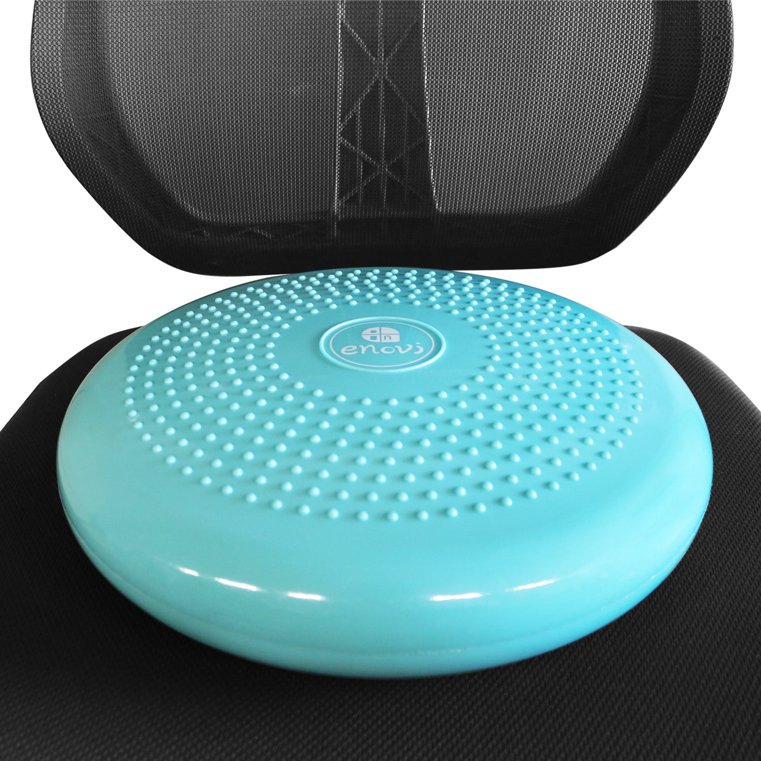 Enovi Turquoise Wobble Cushion, Balance Disc Core Trainer, Wiggle Seat for Office Desk Chair and