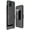 Black, variant on Case with Clip for T-Mobile REVVL 6X Pro 5G (2023) / REVVL 6 Pro 5G (2022), Nakedcellphone Slim Hard Shell Phone Cover with Kickstand and [Rotating/Ratchet] Belt Hip Holster Holder Combo