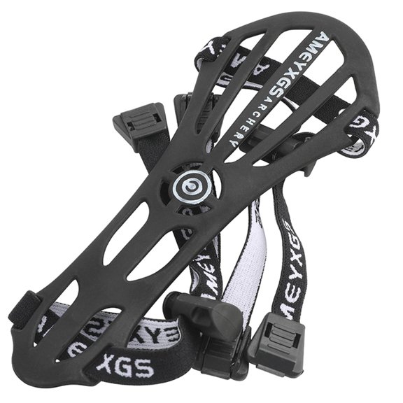 Protector de brazo para tiro con arco, protector de brazo, protector de muñeca para flechas, protector ligero para tiro con arco Negro
