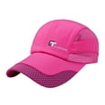 thumbnail image 2 of Men Women Solid Cap Mesh Quick Drying Adjustable Breathable Sport Outdoor Sun Protection Baseball Cap, 2 of 3