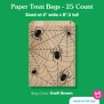 thumbnail image 4 of Big Dot of Happiness Creepy Spiders Kraft Brown Paper Treat Bags, Halloween Individual Candy Snack Favors, Greaseproof Sandwich Cookie Bags - 25 Count, 4 of 5