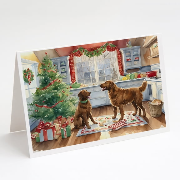 Chesapeake Bay Retriever Christmas Cookies Greeting Cards Pack of 8 7 in x 5 in