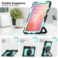 thumbnail image 4 of ELEHOLD Rugged Case for Samsung Galaxy Tab S11 2025,11-inch, Three-Layer Protection with Screen Protector Portable Folding Handle Grip 360° Rotating Kickstand Bracket Shockproof Cover,C, 4 of 8