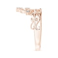 thumbnail image 3 of ANGARA Natural Scattered Diamond Princess Tiara Ring in 14K Rose Gold for Women (Size-2mm| Color-I-J| Clarity-I1-I2) | April Birthstone, Anniversary, Jewelry Gift for Women | Natural Diamond Ring, 3 of 9
