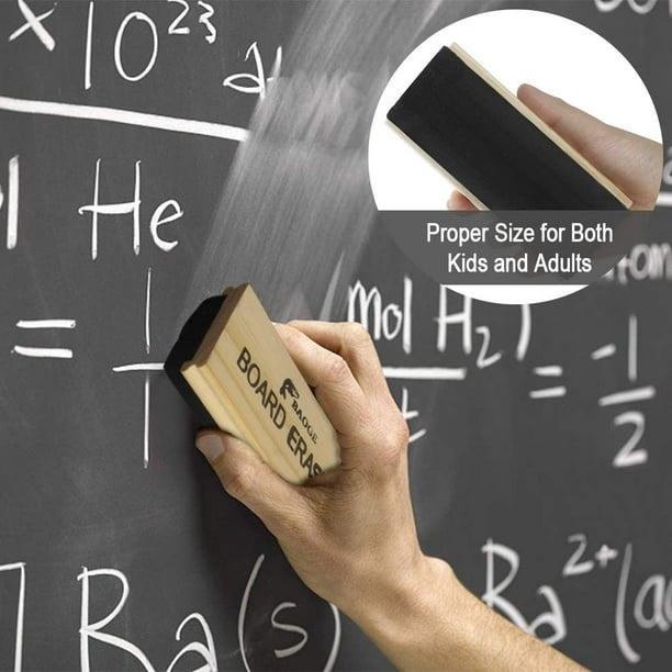 Heqishun Chalkboard Erasers 6 Pack Wool Felt Eraser Dustless Blackboard Eraser Cleaner Chalk Eraser for Teachers and Kids