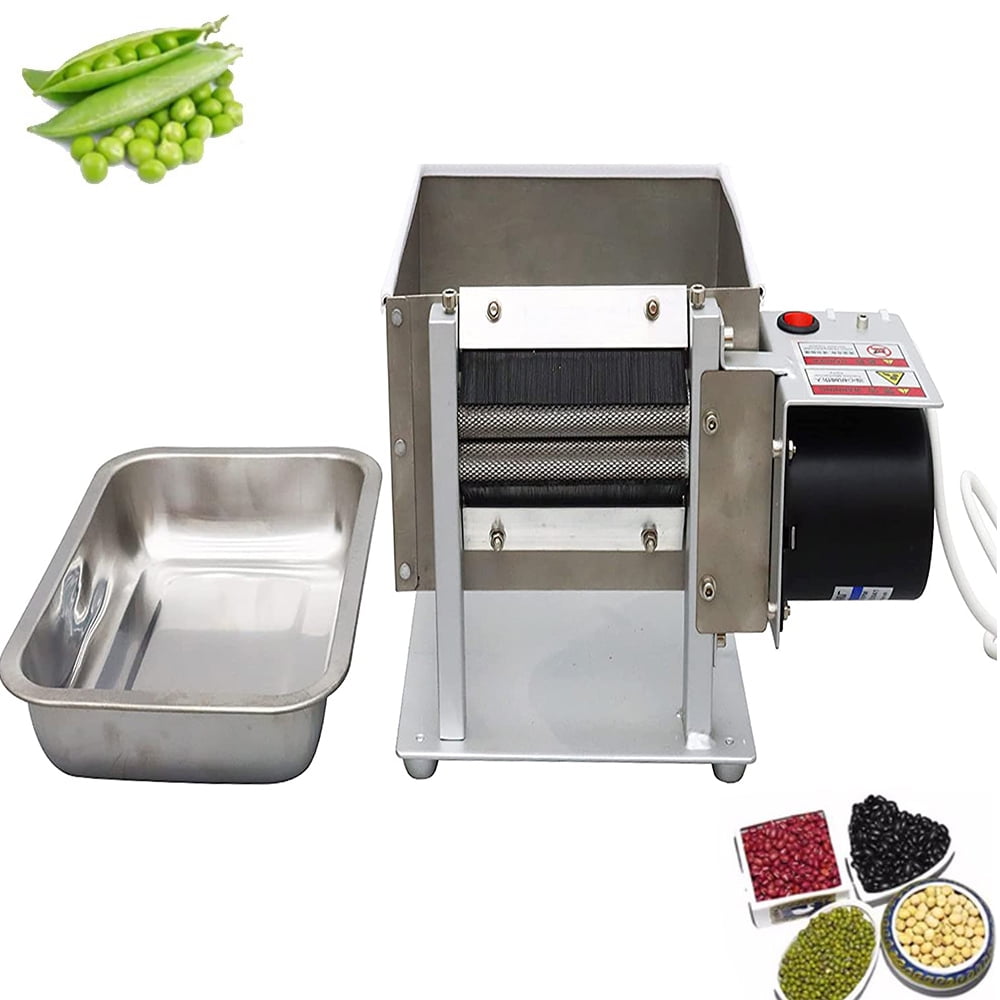 PreAsion Small Sized Pea Peeling Machine Stainless Steel Electric Pea Sheller Bean Peeler 220V 40W