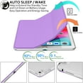 thumbnail image 3 of iPad Air 3 2019 PRO 10.5 Inch 2017 Air 3rd Gen A1701 A2152 A2123 MQF12LL/A MQEY2LL/A MQF22LL/A MQF02LL/A Trifold PC Lightweight Smart PU Leather Protective Hard Back Cover - Purple, 3 of 8
