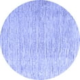 thumbnail image 1 of Ahgly Company Indoor Round Solid Blue Modern Area Rugs, 8' Round, 1 of 4