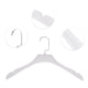 thumbnail image 3 of Perchas de ropa únicas Bargains 4 Pcs, percha plana duradera con gancho blanco, 3 of 5