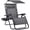 Grey, variant on Folding Zero Gravity Outdoor Recliner Patio Lounge Chair w/Adjustable Canopy Shade, Headrest, Side Accessory Tray, Textilene Mesh - Burgundy
