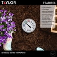 thumbnail image 3 of Termómetro Taylor para análisis de suelo para jardinería y uso exterior, 3 of 6
