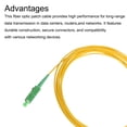thumbnail image 4 of Unique Bargains 1Pcs 32.8Ft Single Mode Simplex Fiber Optic Patch Cable LSZH Fiber Jumper Optical SC/APC to SC/APC for Router Switches, 4 of 6