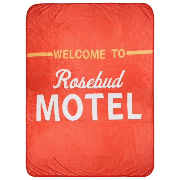 Schitt's Creek Rosebud Motel Plush Fleece Throw Blanket