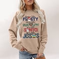 thumbnail image 4 of Dance Like Frosty Shine Like Rudolph Christmas Sweatshirts for Women Long Sleeve Crewneck Christian Sweatshirt Pullover Tops, 4 of 5