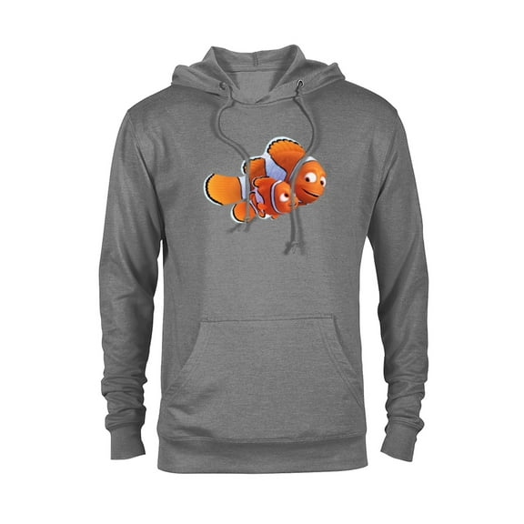 Disney PIXAR Marlin and Nemo T-Shirt - Pullover Hoodie for Adults - Customized-Graphite Heather
