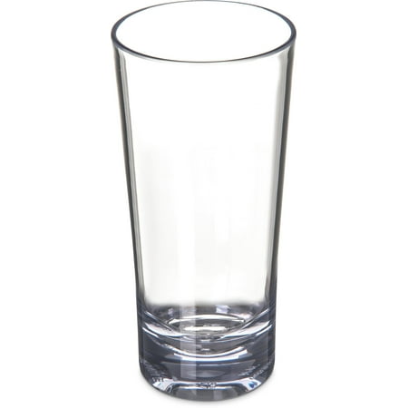 Carlisle Traditional Weight - Carlisle 5614-407 Alibi Heavy-Weight Plastic Beverage Glass, 14 oz (Set of 4)