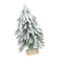 thumbnail image 2 of Árbol de Navidad flocado, adorno de cedro, árbol en miniatura, árbol de Navidad artificial vintage con Nieve Blanca Talla M, 2 of 9