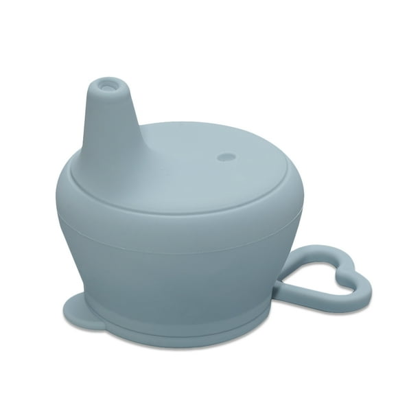 Taza de alimentación para bebés Tapa Sippy Tapa de botella de agua reutilizable para niños Reemplazo ajustable a prueba de salpicaduras Azul Eigraketly BA000374-01