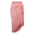 thumbnail image 4 of Daznico Women Swimsuit Cover Up Summer Solid Beach Wrap Skirt Swimwear Bikini Cover Up Skirt Beach Towel,One Size, 4 of 5