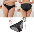 thumbnail image 3 of Womens Panties Basic Underwear Everyday Breathable Lace Mesh Soft Brief 3 Pack, 3 of 5