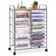 thumbnail image 1 of Carrito de almacenamiento rodante COSTWAY con 15 cajones para el hogar y la oficina, transparente, 1 of 7