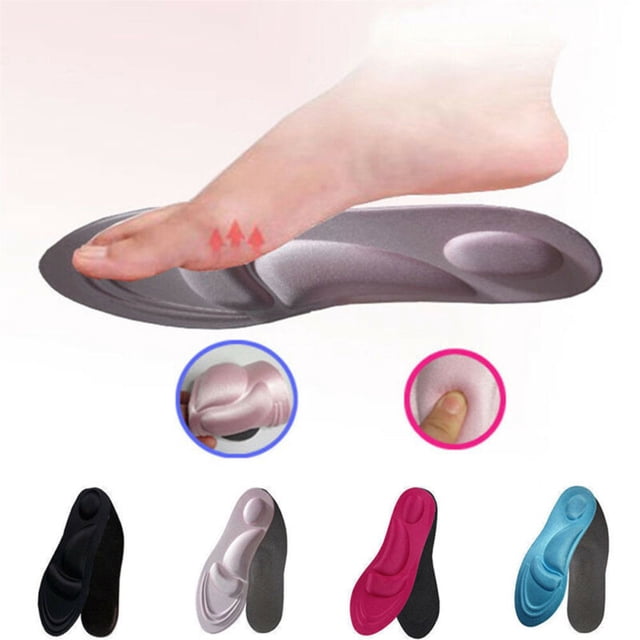 Flat Feet Arch Soft Support Shoe Insole Pad Breathable Elastic Massage Sponge Shoe Inlay Men