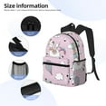 thumbnail image 5 of Picia Llama Unicorn and Rainbow Large Capacity Backpack Classic Style Backpack Casual Backpack Water-Resistant School Work Travel Outdoor Backpack, 5 of 8