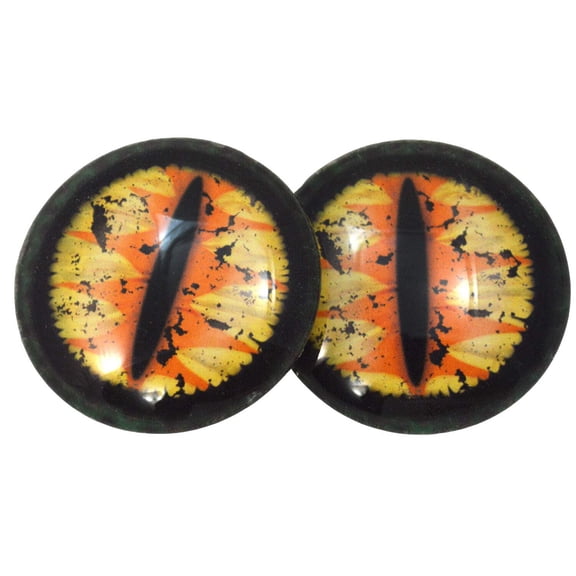 Yellow and Orange Dragon Glass Eyes
