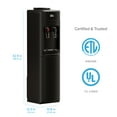 thumbnail image 7 of Brio 300 Series Slimline Top-Load Water Dispenser for 3 & 5 Gallon Bottles, Paddle Dispensing, Hot & Cold, LED Indicator Lights, Black, 7 of 7
