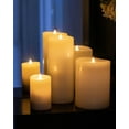 thumbnail image 4 of Seasonal LLC 3" x 7" Paraffin Realistic Adjustable Brightness LED Gold Flameless Pillar Candle, 4 of 10