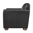 thumbnail image 4 of New Pacific Direct Grandora Top Grain Leather Accent Arm Chair in Stolm Black, 4 of 10