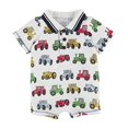 thumbnail image 2 of Mud Pie Shortall pour Bébé Garçon Tractor, Multi, 3-6 Mois, 2 of 3