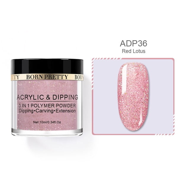 BORN PRETTY Dip Nail Powders, Gradient iridescent Dipping Glitter Decoration, Longer lasting Nail powders, Natural Dry WithoutChina Gong Bohan LED