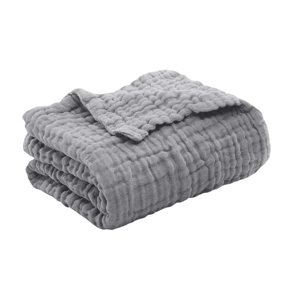 Cotton Blanket Muslin Throw Blanket for Couch Breathable Gauze Blanket All Season Soft and Lightweight Muslin Blankets for Adults (78" x 59")