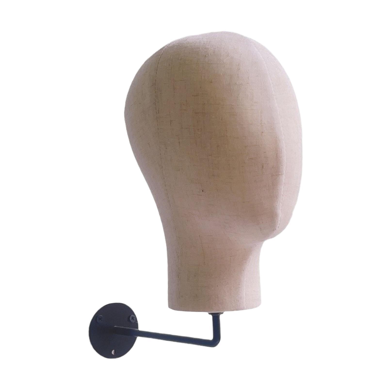 FITYLE Wall Mount Kid Mannequin Head Model Foam and Cloth for Business Use Portable