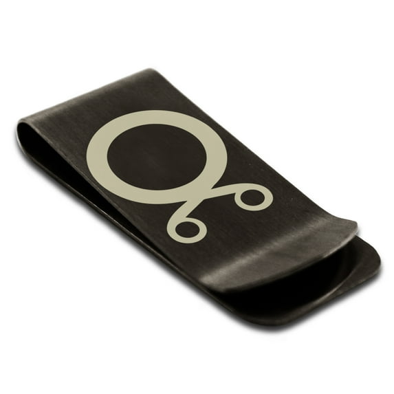 Stainless Steel Troll Cross Viking Norse Engraved Money Clip Credit Card Holder