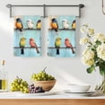 thumbnail image 2 of Colorful Oil Painting Microfiber Kitchen Towel, Vintage Spring Birds Animals Soft Absorbent Dish Towels, Quick Drying Washable Dishcloths for Kitchen Cleaning, Drying Dishes, 18x28 Inches, 2 of 9