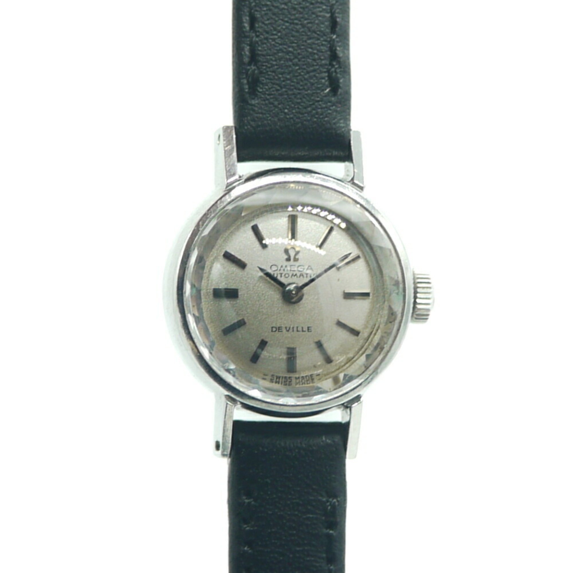 Pre-Owned OMEGA Seamaster Polaris Watch Quartz Grey Dial 