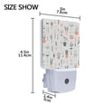 thumbnail image 4 of Yayeee LED Night Light for The Home Plug in With Light Sensors 2 Pack, Green Garden Pattern, 4 of 6