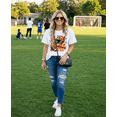 thumbnail image 4 of Women's Cute Graphic Football T Shirt, Cute Football Graphic Tee, Football Shirt for Women, Game Day Shirt, Football Season Tee, Football Fan Gift, 4 of 5