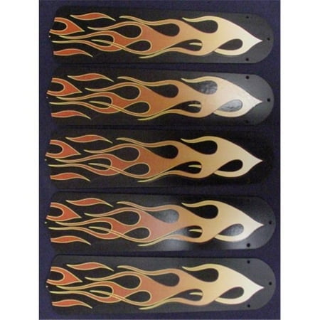 

Ceiling Fan Designers 52SET-KIDS-KF Flames 52 in. Ceiling Fan Blades Only