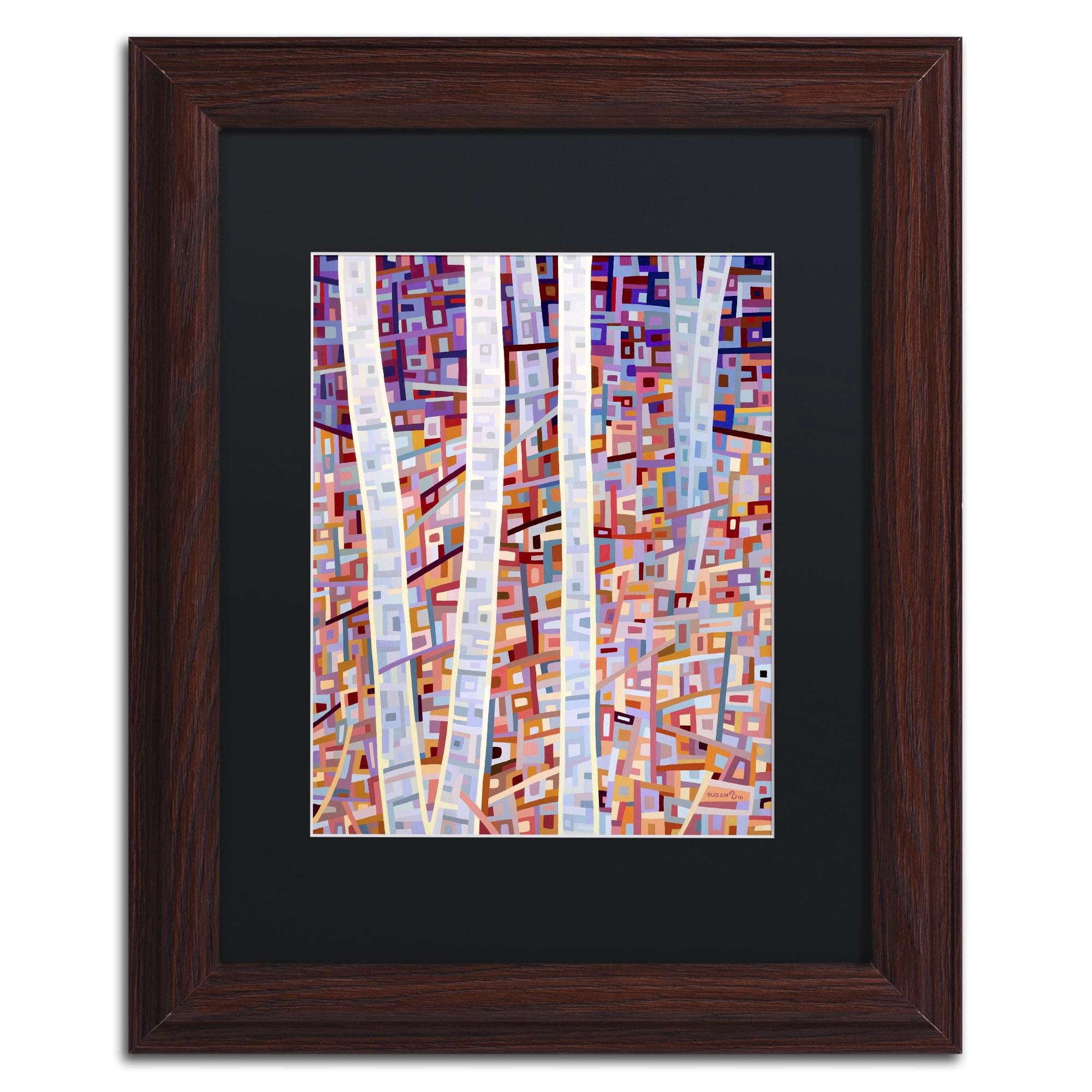 Mandy Budan 'Incandescence' Black Matted Framed Art