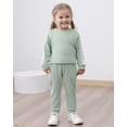 thumbnail image 4 of CARETOO Toddler Girl Clothes Pullover Sweatsuit Long Sleeve Sweatshirt sweatpants Set 2pcs Tracksuit Outfit Casual Loose Outfits 1-5T Set, 4 of 7
