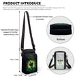 thumbnail image 6 of HELLHERO Crossbody Sling Bag Fall Leaves Mix Trendy Polyester Double Zipper Adults 4.33x1.97x7.09 Daily Commute or Casual Outings, 6 of 7