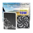 thumbnail image 3 of Solar Panel Fan 10W Waterproof Mini Solar Powered Fan Exhaust Ventilator for Pet Dog Houses, Greenh, 3 of 5